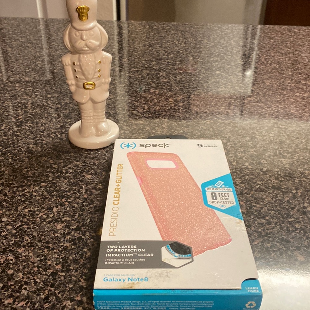 Speck Presidio Clear and glitter case Galaxy Note 8